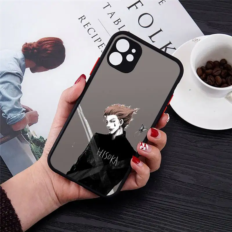 

hunter x hunter Phone Case black matte transparent For iPhone 7 8 x xs xr 11 12 pro plus mini max Clear Funda