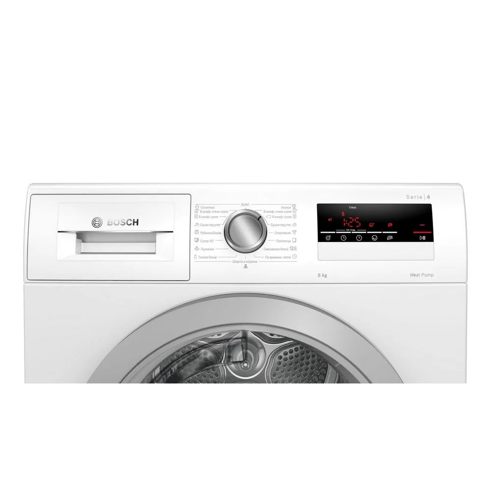 Сушильная машина с тепловым насосом Bosch WTH85201OE|Сушильная для одежды| |