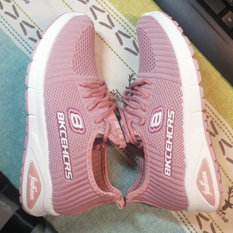 

Women Sneakers 2021 New Ladies Summer Flat Sport Shoes Running Light Mesh Air Breathable Net Comfort Casual Gym Outdoor Sneakers