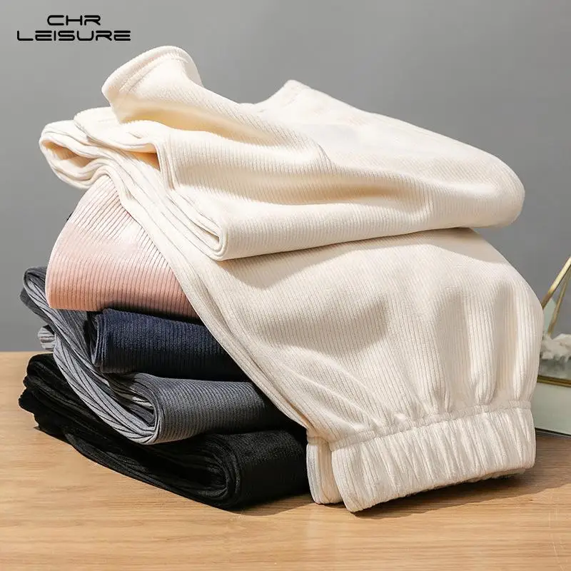 

CHRLEISURE Women's Pants Wide Leg High Waist Drape Mopping Pants Loose Slim Straight-Leg Casual Pants Women New Fashion