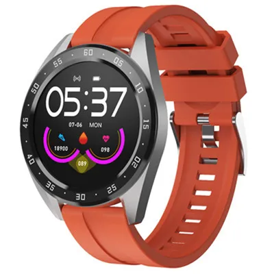 Orange IP67 водонепроницаемые Смарт-часы для мужчин Bluetooth 4,0 Смарт-часы Android Apple Ios монитор сердечного ритма фитнес-трекер спортивные часы для мужчин - Цвет: Orange
