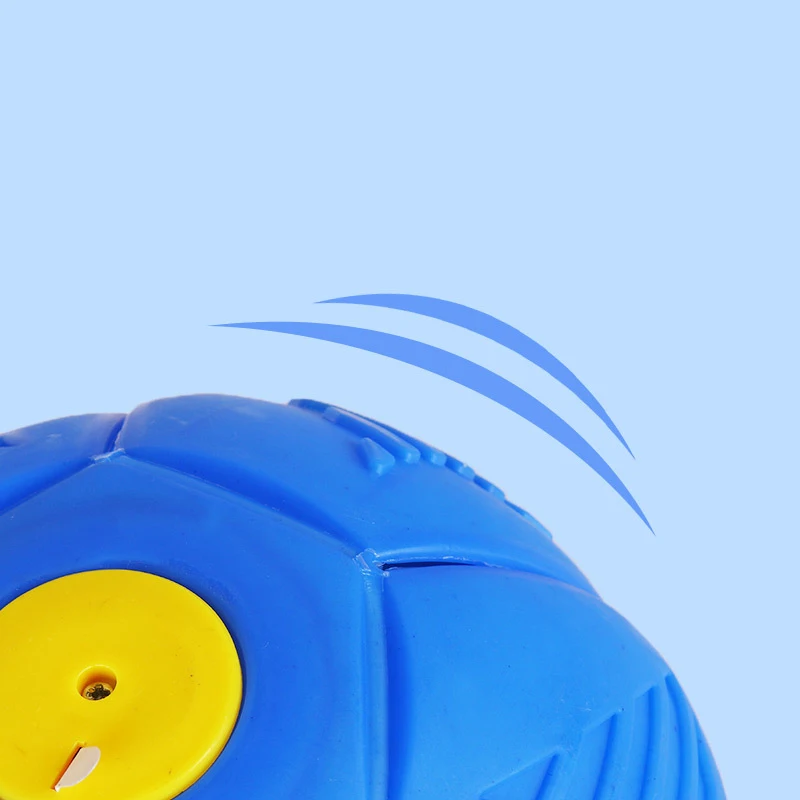 

New Flying UFO Flat Throw Disc Ball With LED Light Toy Flying Saucer Ball Deformation Foot Ball Children's Outdoor Sports Toy