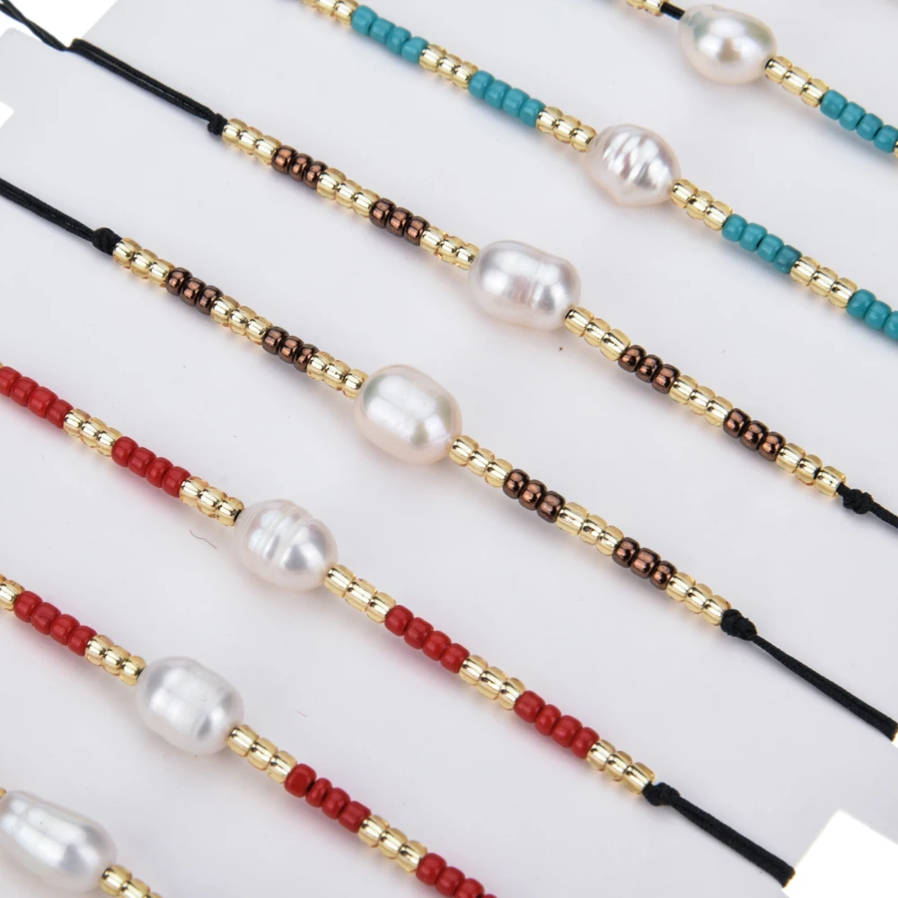 Женский браслет с жемчужными подвесками в стиле бохо 12 шт./компл. роскошный