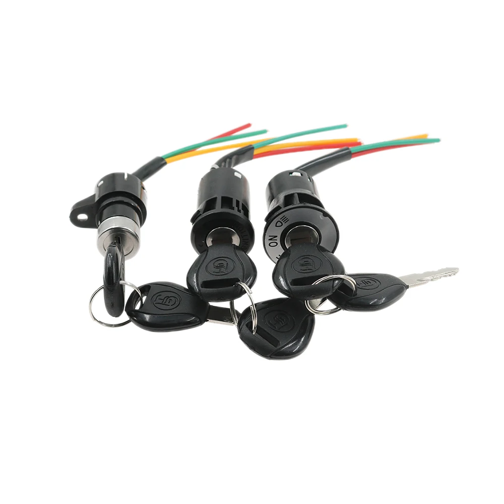 Универсальный переключатель зажигания с тремя кабелями питания замок для