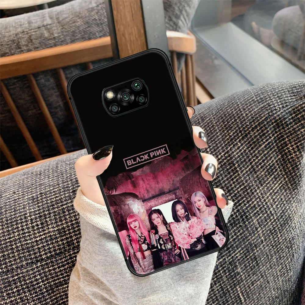 

BLACKPINKS KPOP Phone case Cover Hull For Xiaomi Mi A2 A3 8 9 9T Note 10 Se Lite Pro black Etui 3D Cell Tpu Coque Pretty Hoesjes