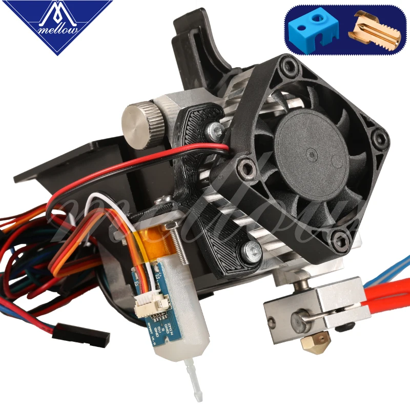 Mellow части 3D принтера Titan Aero V6 hotend экструдер полный комплект+ 3D сенсорный комплект для рабочего стола FDM reprap mk8 i3