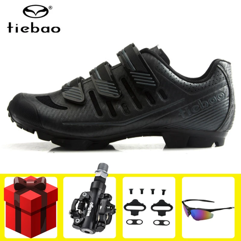 

Tiebao Cycling Shoes Men sneakers Sapatilha Ciclismo Mtb Breathable Mountain Bike Self-locking SPD Pedals Bicycle riding Shoes