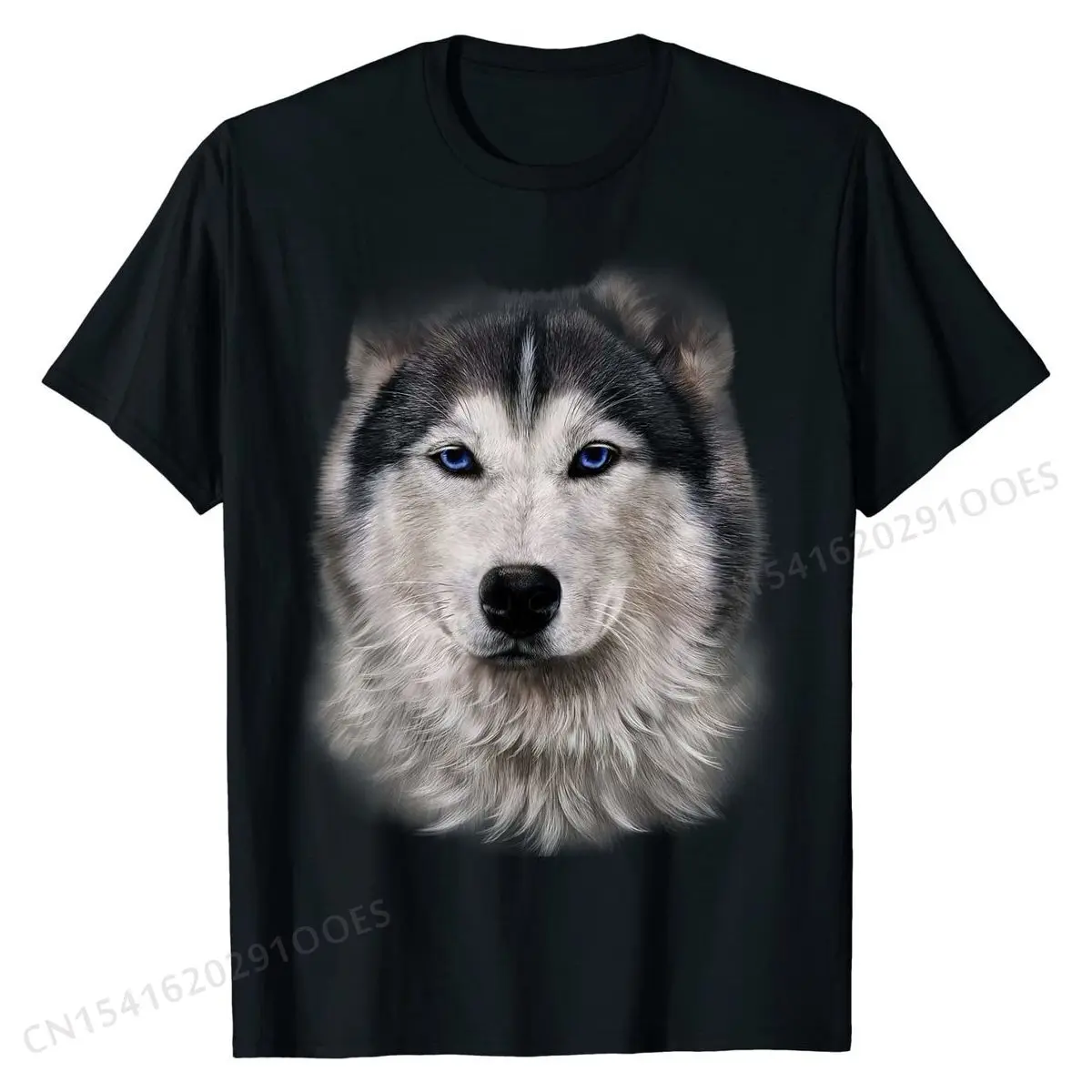 

T-Shirt - Beautiful Siberian Husky Dog Face Print Prevailing Boy T Shirt Casual Tees Cotton Customized