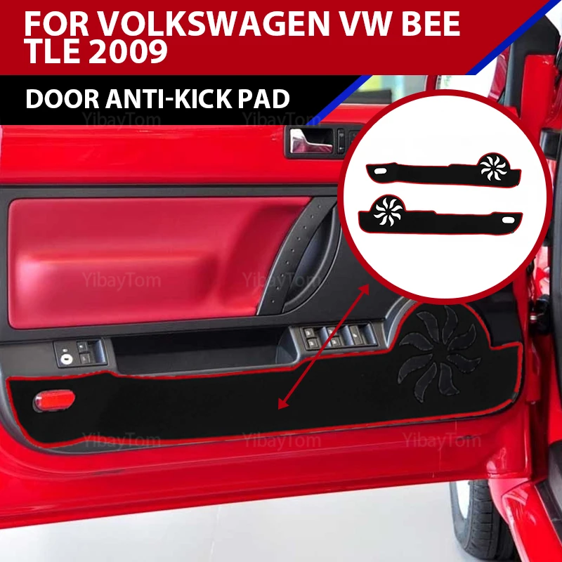 

high quality Car Door Anti Kick Pad sticker protective mat Polyester Side Edge Guard carpet for Volkswagen VW Beetle 2009