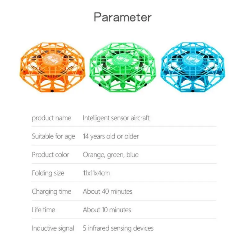 

Gesture Sensing Four-axis Ufo Mini Aircraft Novelty Gift Children's Drone Toy C3F9