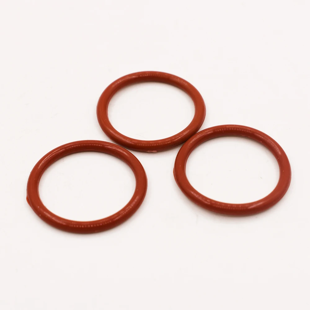 Красные силиконовые резиновые уплотнительные кольца толщиной 5 мм уплотнения
