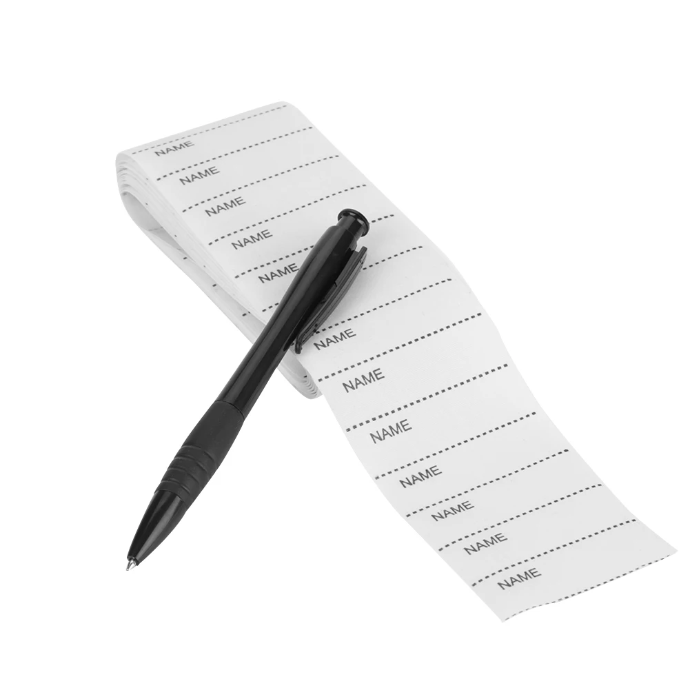 

200pcs New White Washable Iron on Name Labels Garment Fabric Tags Marker Set for Clothes Sewing Accessories Cloth Name Labels