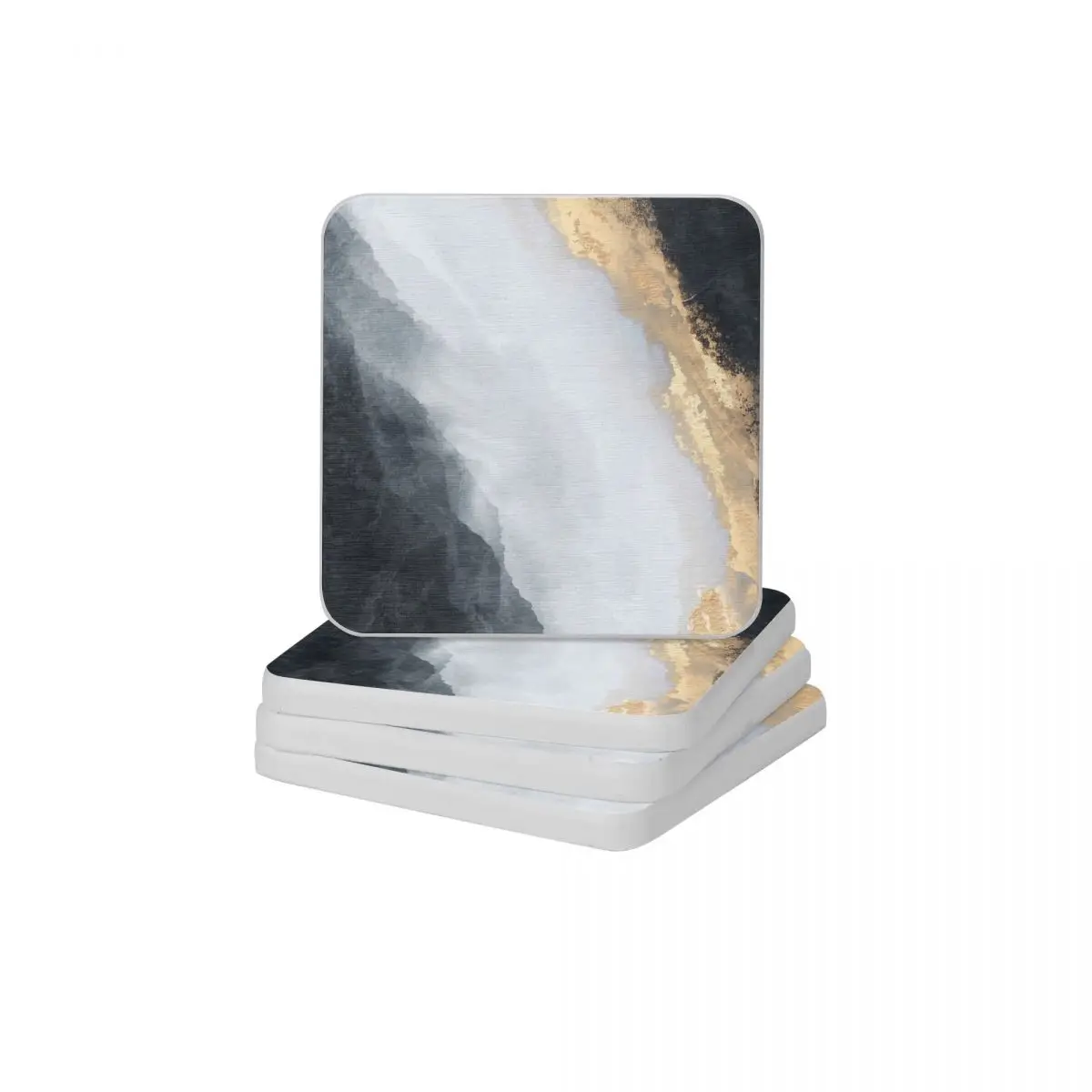 

Stream Diatomite Square Round Coaster Resistant Water Cup Bonsai Mat Soap Toothbrush Pad Diameter 10cm