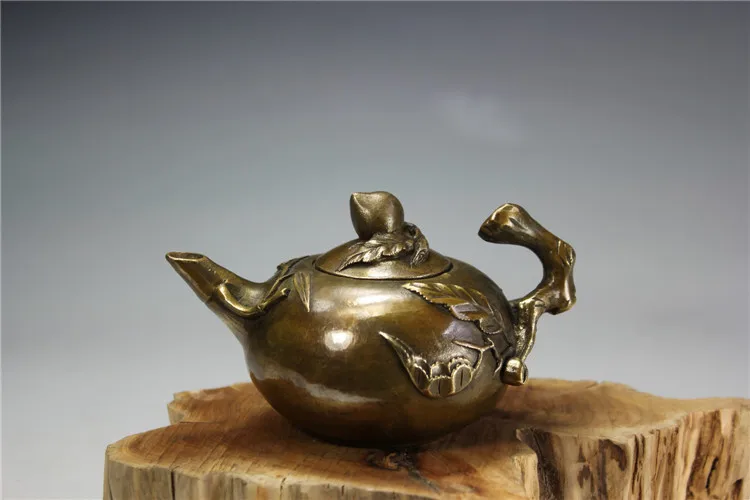 Античный медный чайник ручной работы для вина специальные украшения дома|Статуи