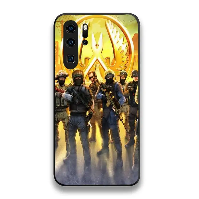 

Gun Battle Game CS Go Phone Case For Huawei Mate 10 20 Lite Pro X Honor Play Y6 5 7 9 Prime 2018 2019 Cover