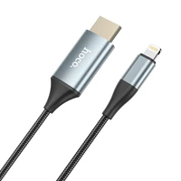 hoco for lightning to hdmi compatible cable hdtv tv digital 1080p smart converter cable for iphone appletv projector for macbook