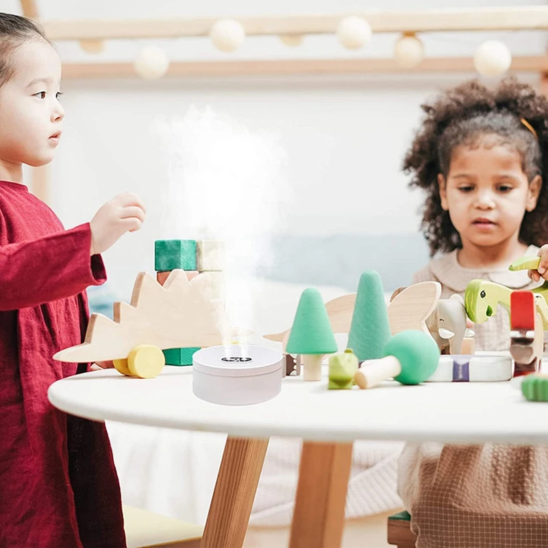 

Cool Mist Humidifier with Dual Mists,1L Humidifiers for Bedroom,Babies,Office,Automatic Shut-Off & Night Light