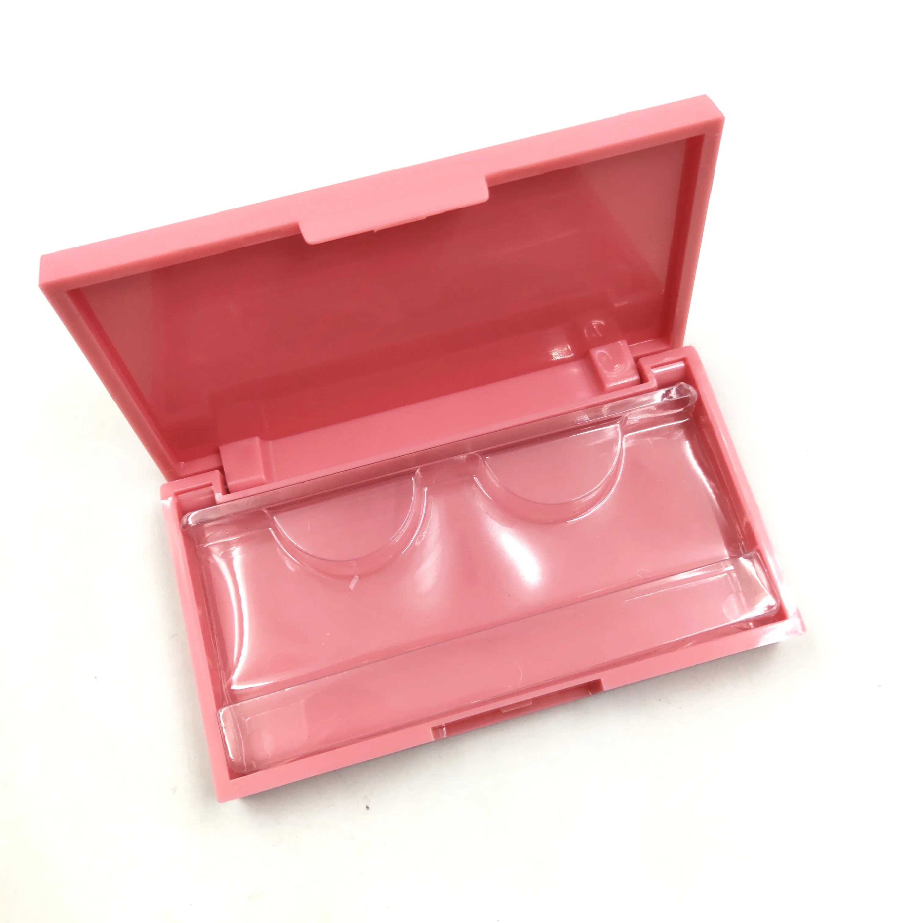 

Custom 20/50pcs Plastic Acrylic Square Case With Tray Wholesale Lashes Private Label Logo Packing Box Empty Case