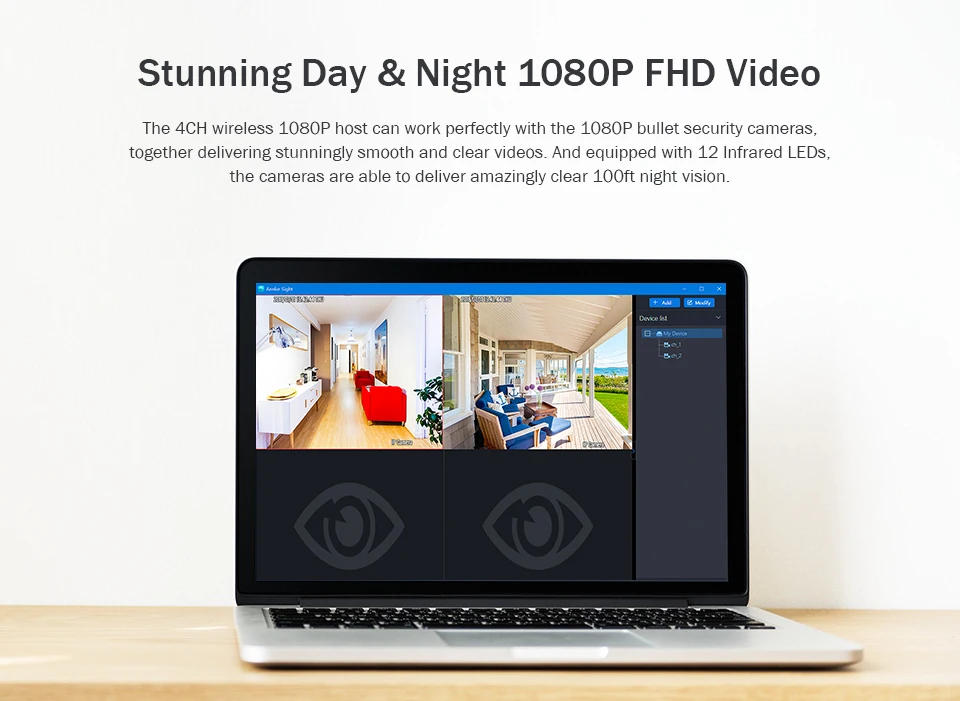 ANNKE RU 4CH 1080P Беспроводная CCTV камера система Wi-Fi мини NVR комплект видеонаблюдения беспроводная IP Камера PIR SD карта Запись