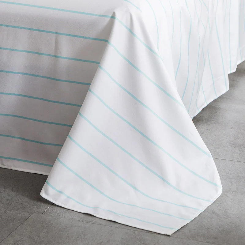 Паркшин постельные принадлежности набор Северное зеленое белое одеяло в полоску