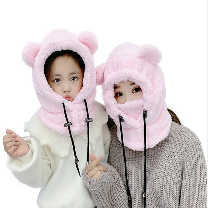 

Winter Fleece Chlidren Beanie Skullies Hats Thick Warm Boys Girls Bonnet Caps DM1026