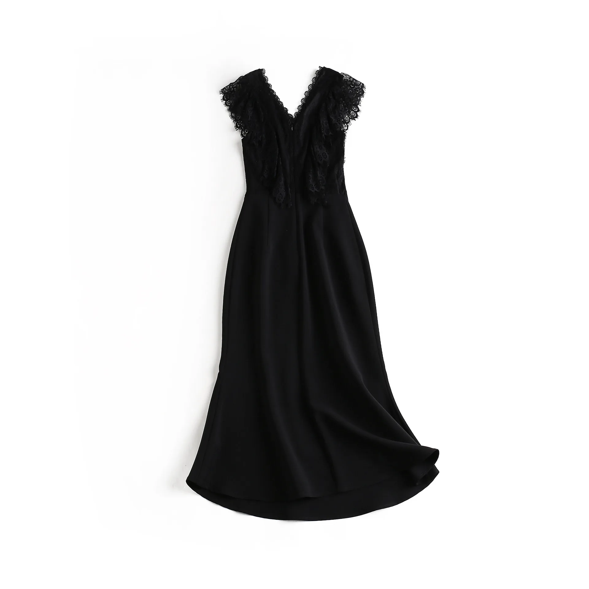 

2020 Women Dress Brand New Ladies Solid Color lace short Sleeve Cutout Lace elegant Fashion Vestidos Party winter ropa mujer