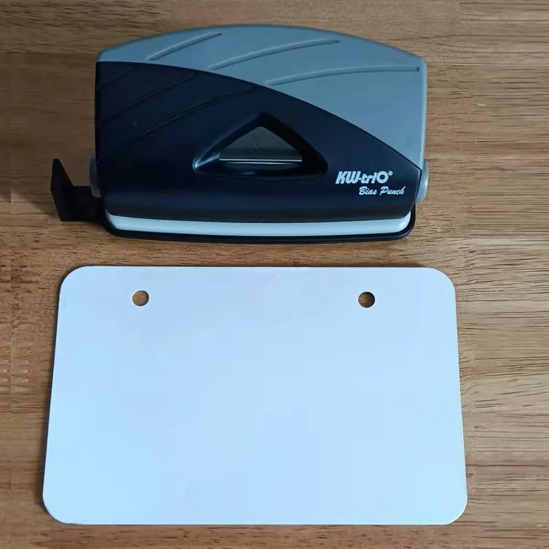 Мини 2 Дырокол двойное отверстие тонкий пояс который крепится на 10 листов Бумага