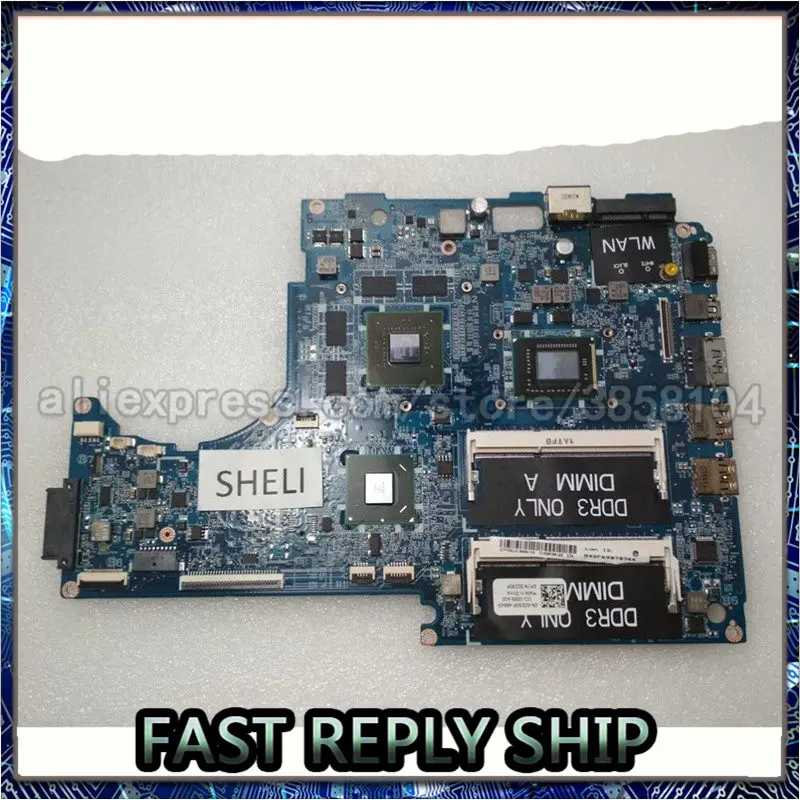 

SHELI for DELL DASS8BMBAE1 CN-0CD50P 0CD50P CD50P for XPS 15Z L511Z laptop motherboard notebook pc Mainboard i5-2450M HM67 good
