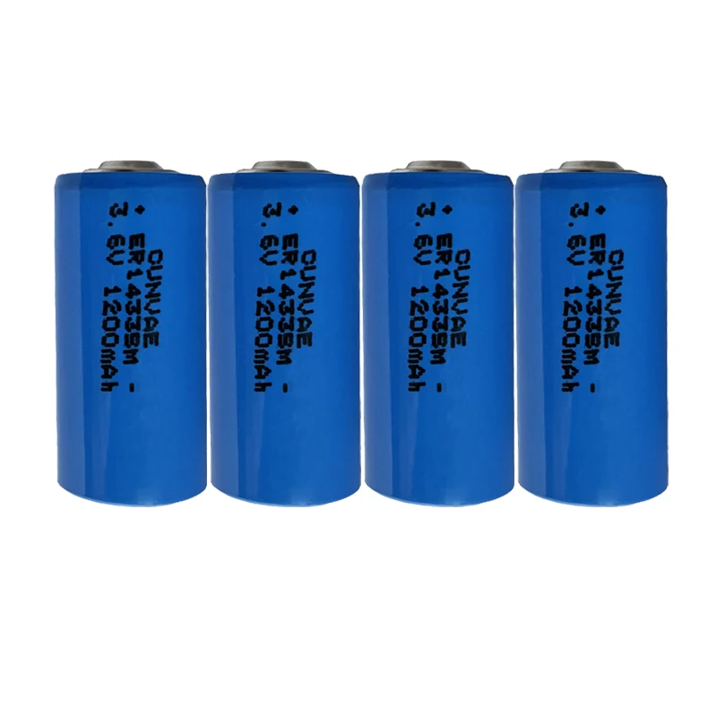 

4PCS 2/3AA Size ER14335M 14335 3.6V 1200mAh LiSOCL2 Batteries High Magnification Li-ion Instrument Battery for Smart Meter