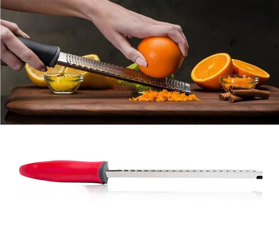 Stainless Steel Grater Multi-purpose Chocolate Hard Cheeses Nutmeg Spice Cheese Cinnamon Citrus Zests Ergonomic Handle | Дом и сад