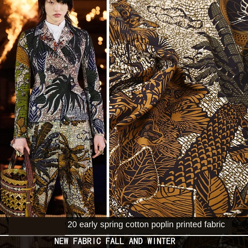 Коллекция весна лето 2020 года модная одежда из хлопкового поплина с цифровым