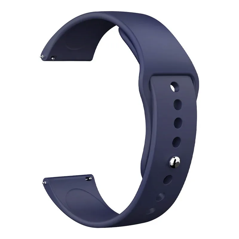 Браслет Для Xiaomi Amazfit Bip Band 20 мм силиконовый мягкий спортивный Браслет Для Xiaomi Huami Amazfit Bip Younth браслет для умных часов - Цвет ремешка: midnight blue