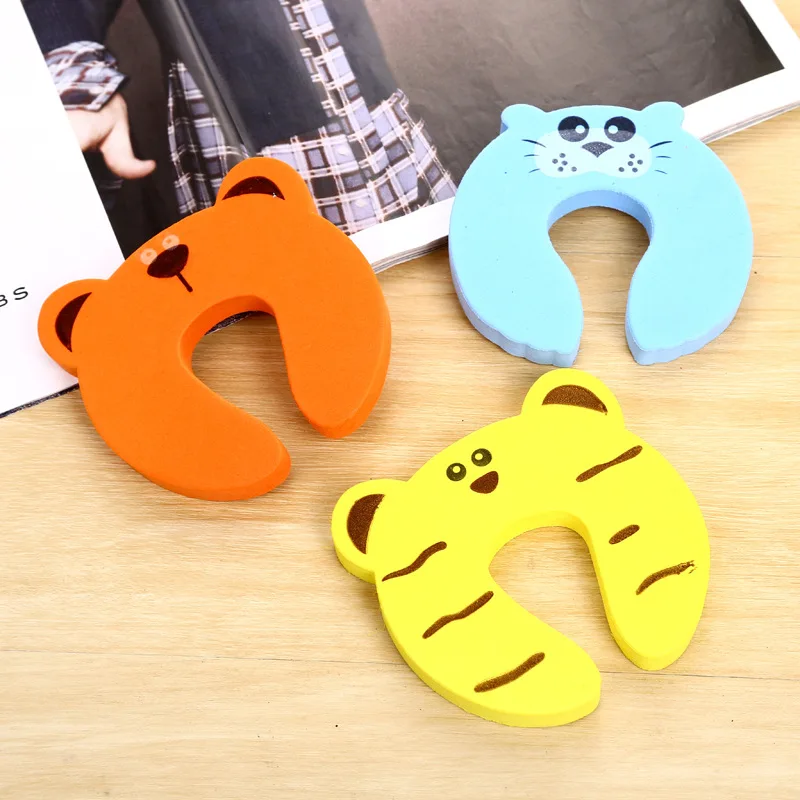 

5Pcs Cartoon Door Stop Stopper Finger Protector Pinch Guard For Baby Kids Safety Corner Protector Home Hogar Seguridad Bebe