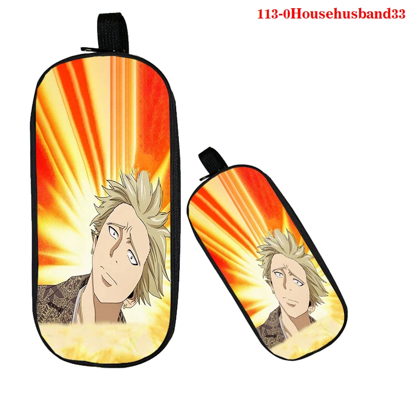 

3D Zipper Pen Pencil Case Bag The Way of The Househusband Creative Standable School Stationary Pen Pouch Large Capacity Pen Bag