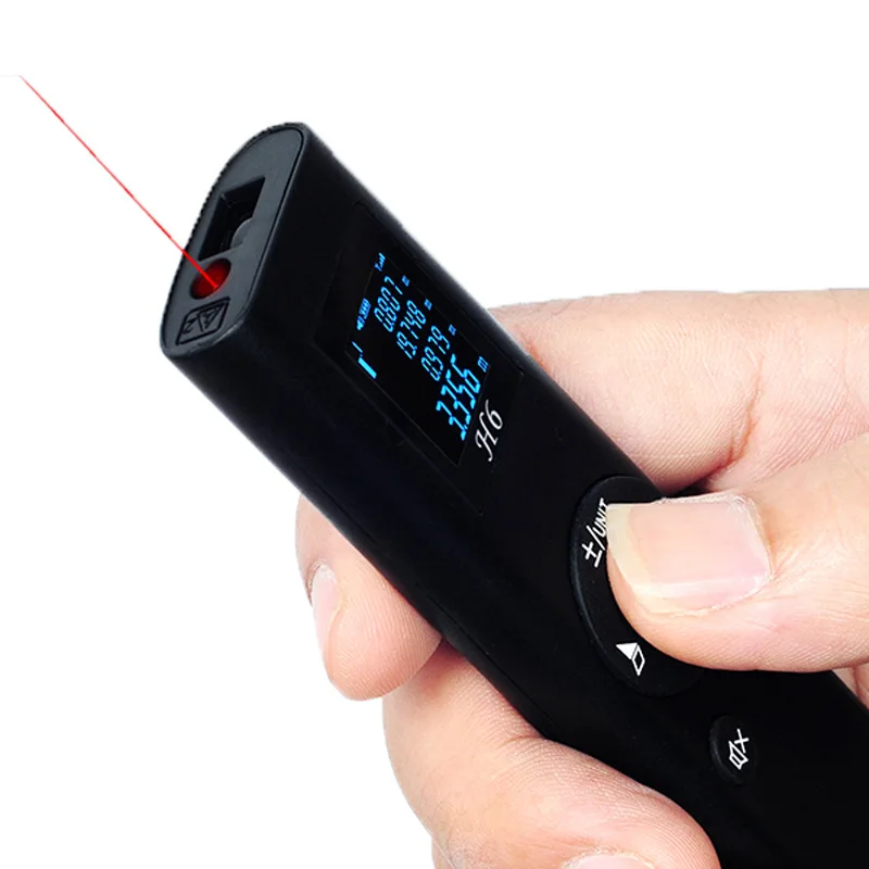 Измеритель расстояния DANIU портативный с USB-зарядкой 40 м цифровой лазерный