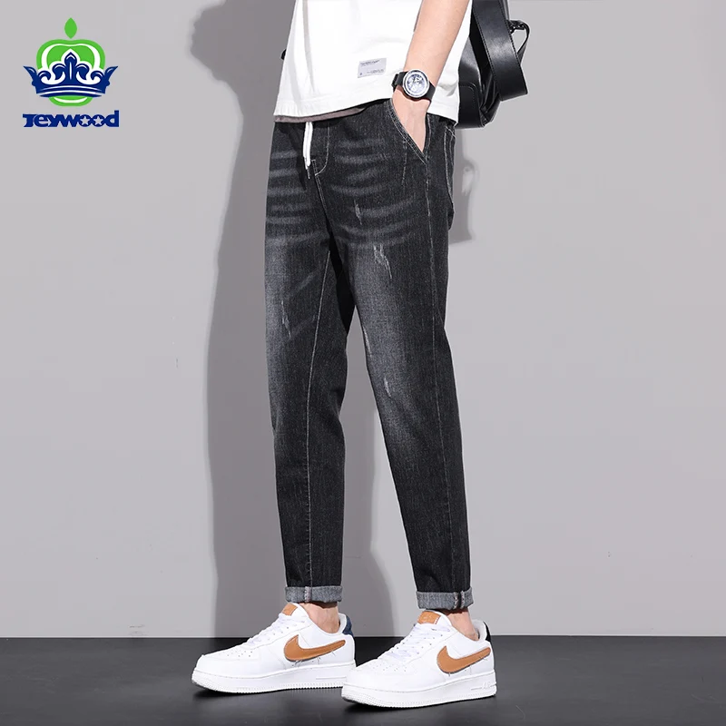 

Spring Summer New Men Jeans Male Trousers Simple Design High Quality Cozy All-match Students Daily Casual Slim Denim Pants