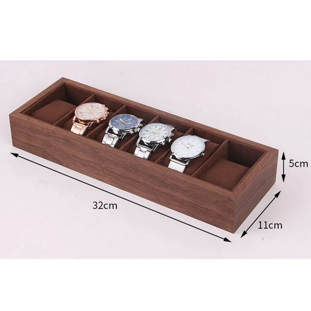 Деревянная Караульная будка чехол Дисплей лоток w/подушки органайзер для