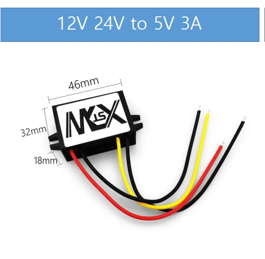Понижающий модуль XWST DC в DC 12 В, 24 В в 5 В, мини понижающий преобразователь 1A, 2A, 3a, 5a, маленький размер, источник питания 5 в постоянного тока