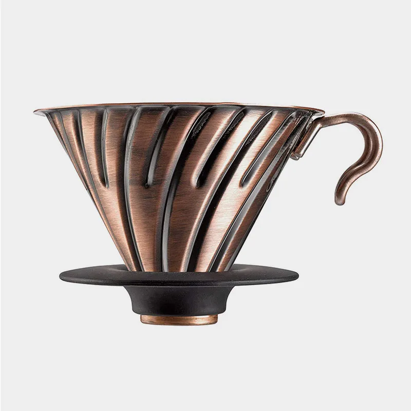 Япония Hario нержавеющая сталь V60 кофе капельница 1 4Cups фильтр бариста