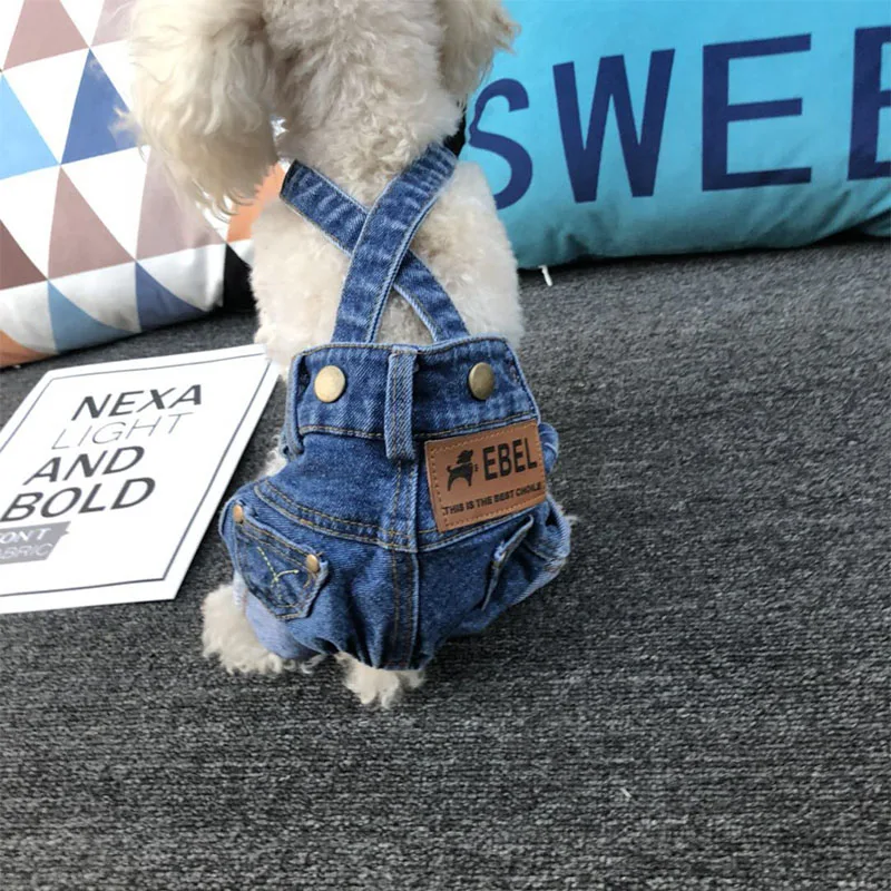 

Denim Dog Clothes Jeans Pet Dogs Clothing For Small Medium Dog Costume Chihuahua Clothes For Dogs Coat Jacket Puppy Pet Jumpsuit