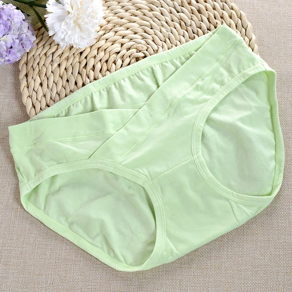 Женское нижнее белье с низкой талией для беременных под грудью хлопковое