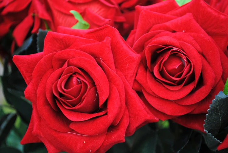 

New Artificial Single Rose Silk Flowers Stem Valentines Wedding Home Arrangement