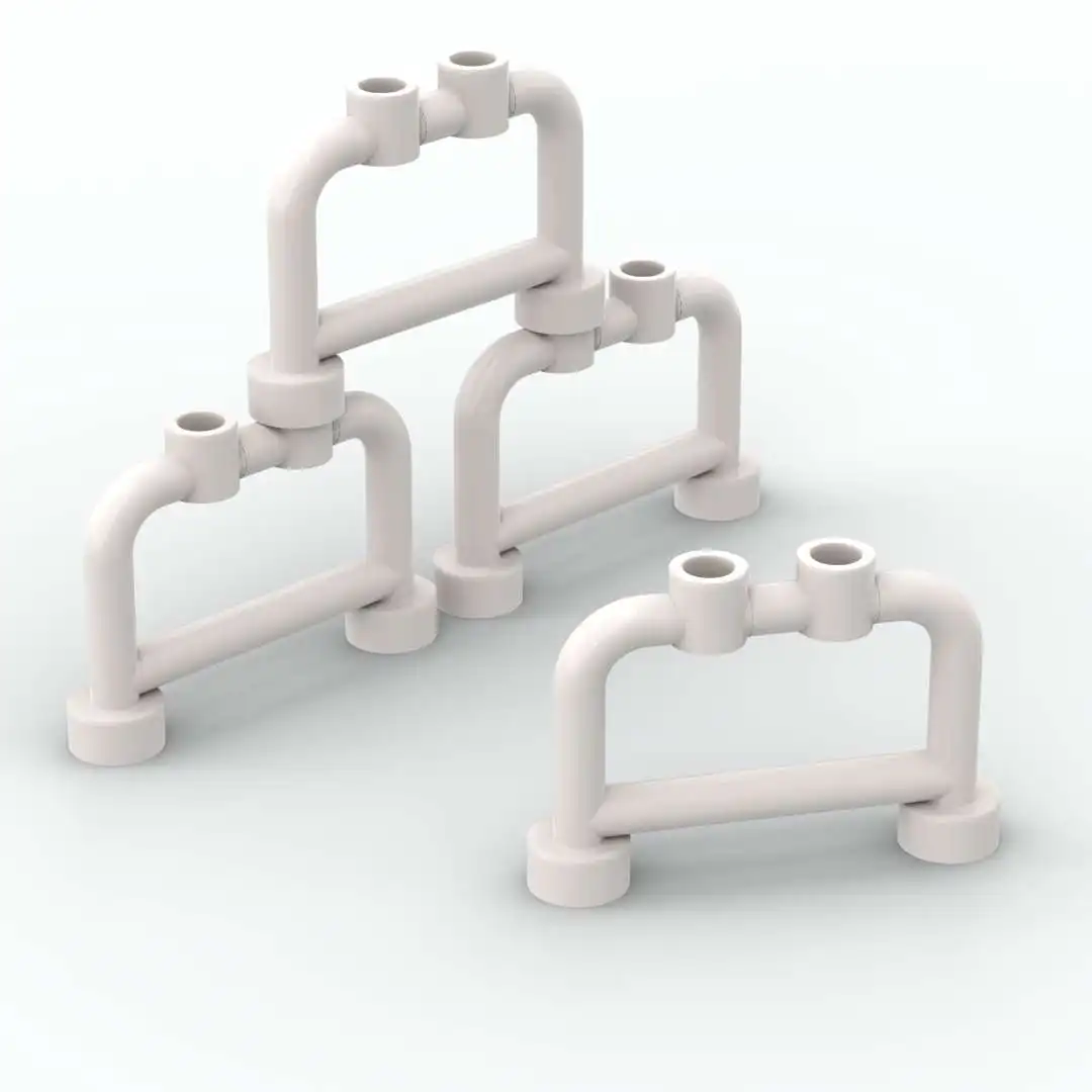 

120pcs/lot MOC Building Bricks Parts Bar 1x4x2 with Studs Guardrail Fence diy Assembly Toys for Kids Children Birthday Gift