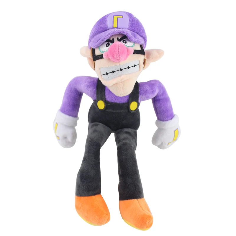 Waluigi 28cm 15-28 см братья Супер Марио Луиджи Йоши коопа уарио волуиджи гоомба Toadette вор кролик горячие плюшевые игрушки куклы Подарки для детей - Цвет: Waluigi 28cm