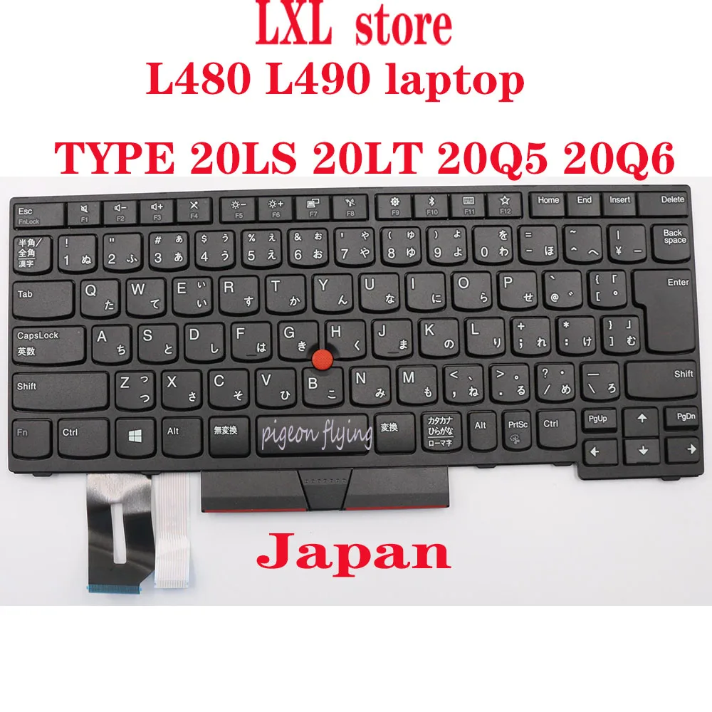 

L480 keyboard for Thinkpad laptop L490 TYPE 20LS 20LT 20Q5 20Q6 Japan FRU 01YP510 01YP430 01YP350 01YP270 P/N: SN20P33060 OK