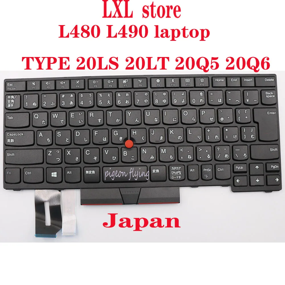 Клавиатура L480 для ноутбука Thinkpad тип L490 20LS 20LT 20Q5 20Q6 Япония FRU 01YP510 01YP430 01YP350 01YP270 P/N: