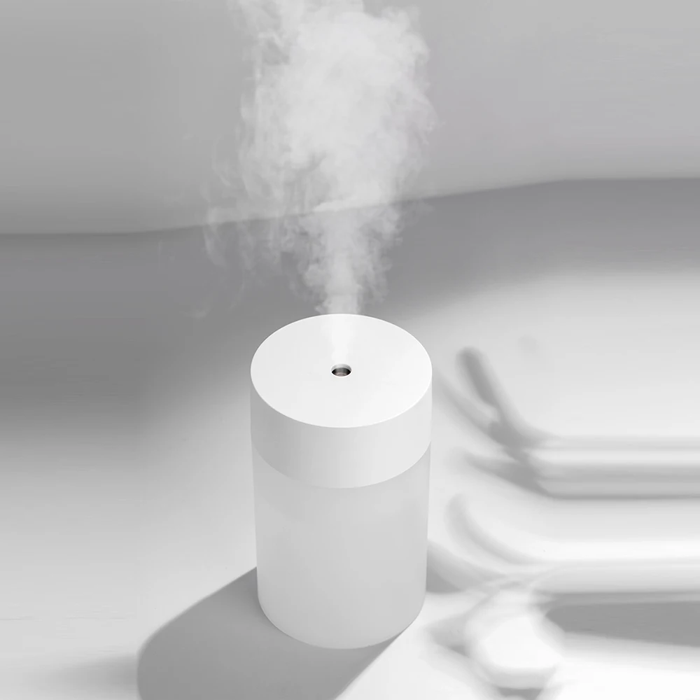 

280ml Air Humidifier USB Ultrasonic Simple Aroma Diffuser Cool Mist Maker Air Umidificador With Warm Light for Home Office Car