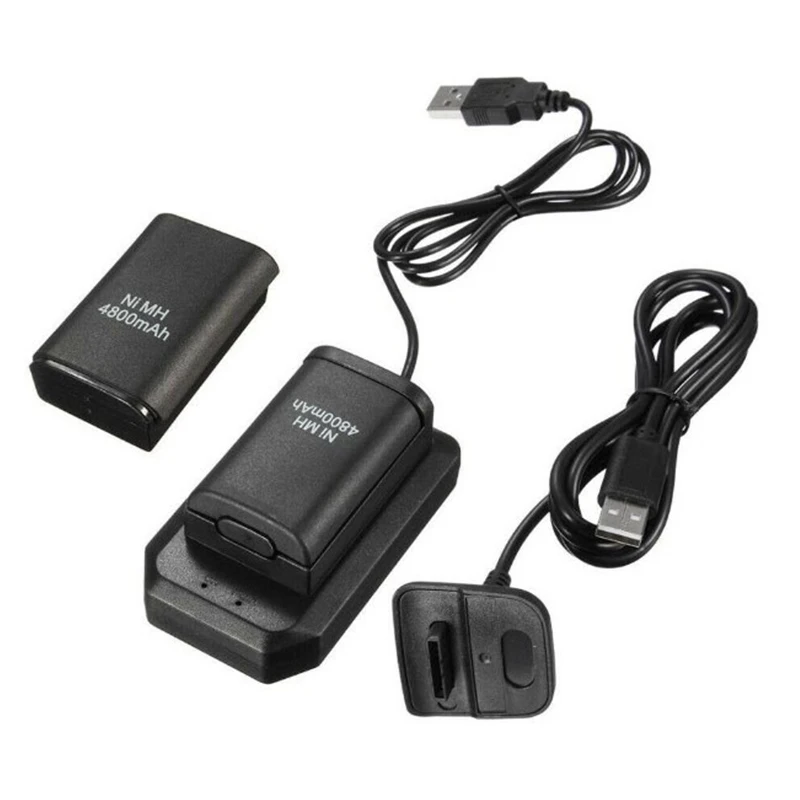5 в 1 Перезаряжаемый аккумуляторный блок для геймпада xbox 360 Kit Charger Loads And Plays Charge for XBOX Gamepad on.