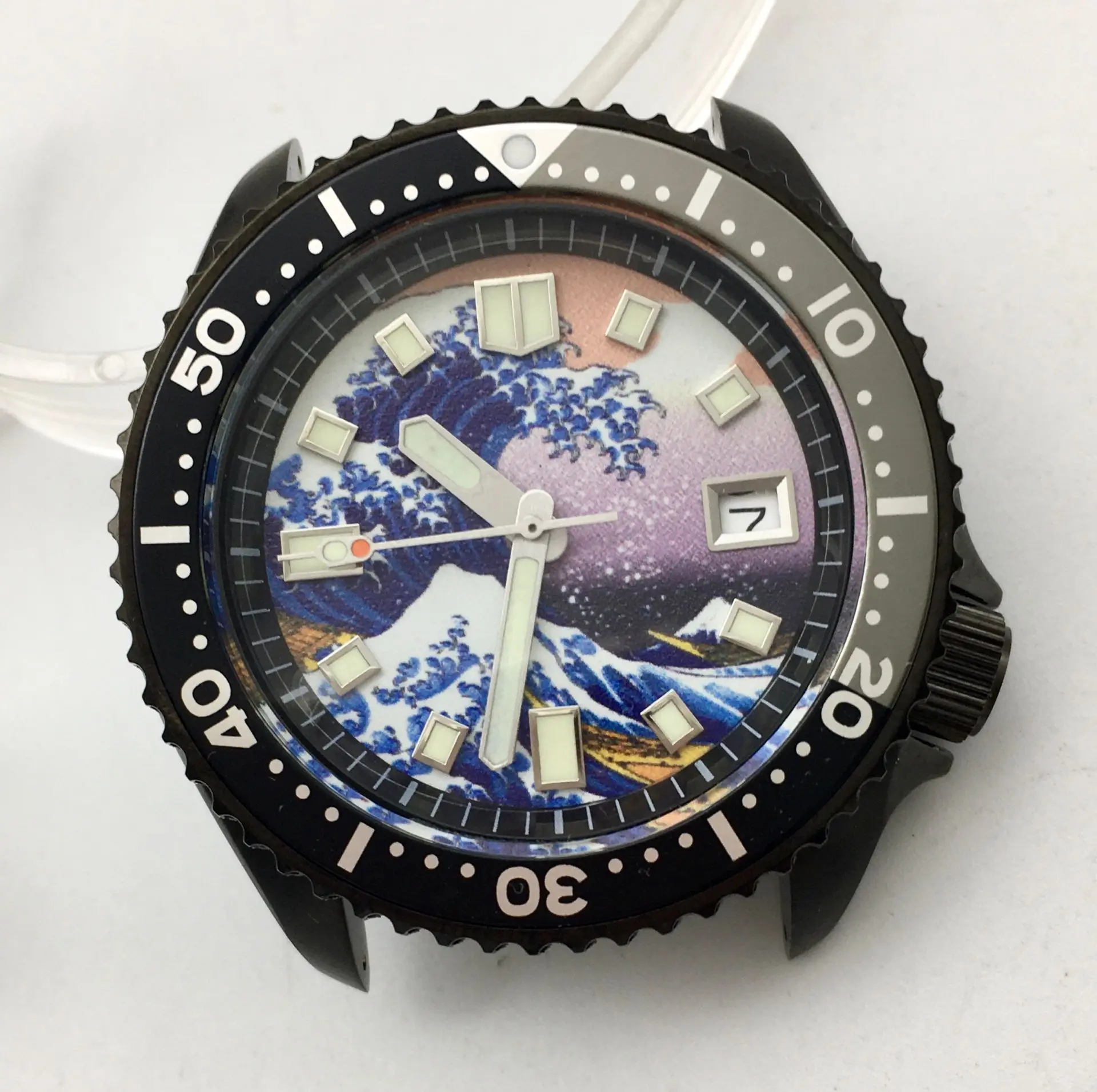 Fashion casual 42MM Kanagawa surf luminous dial NH35 men's watch automatic watch mechanical clock