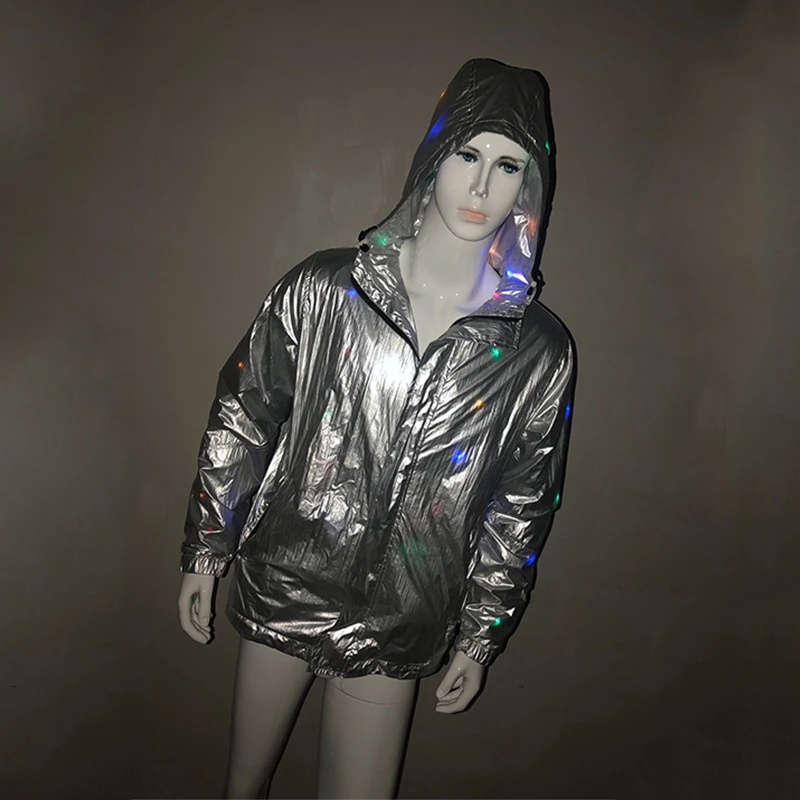Silver Rave одежда для вечеринки светильник светящаяся светодиодная сценическая
